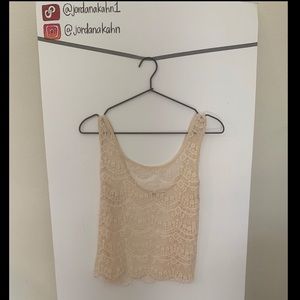 Lace cropped top